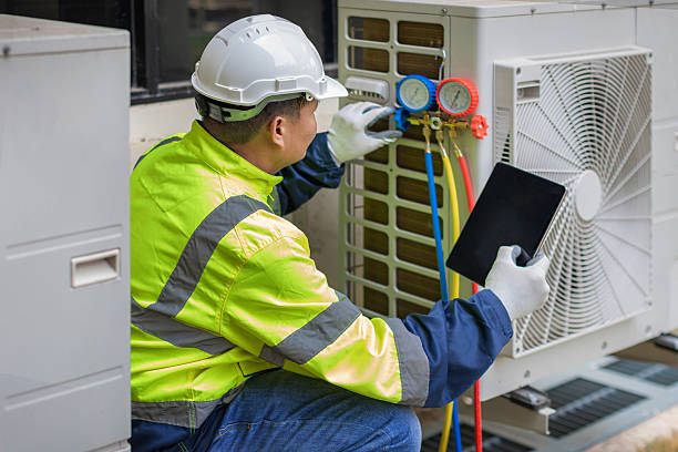 Professional Hvac technician working in Afton, WY